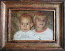 Coloured photo on canvas, 15 x 10 cm